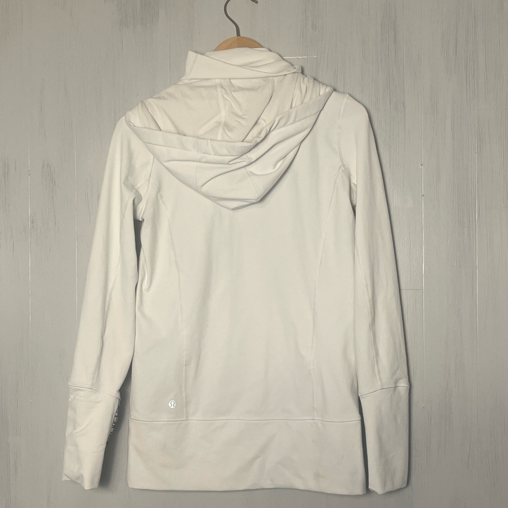 Lululemon Stride Jacket *Brushed in White/White Black Glacier Lace Size 6‎ - Picture 6 of 11